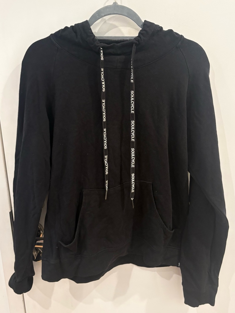 Soul Cycle Black Logo-Print Hooded Sweatshirt